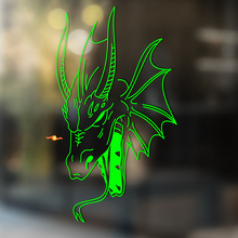 Dragon Head Outline Art Universal Vinyl Decal Sticker_3