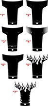 One-Piece Vintage Hood Decal Kit Decals stickers for 2008 - 2014 Dodge Challenger
 2
