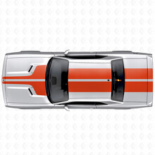 BlackTop Rally Style Full Kit Vinyl Decal Sticker for Dodge Challenger 2008-2014_4