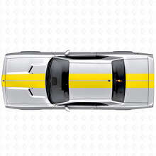Dual Racing Stripes Hood Roof Trunk Vinyl Decal Sticker for Dodge Challenger 2008-2014_5