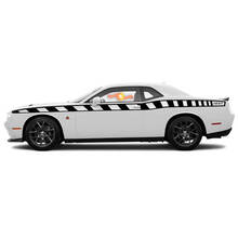 2008 & Up Dodge Challenger Drop Top Style Side Stripe Kit 2