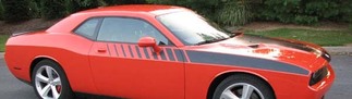 2008 & Up Dodge Challenger Strobe Accent Side Stripe Kit 1