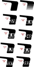 2008 & Up Dodge Challenger Hockey Bodyline Side Stripe Kit 3