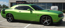Retro Hockey Stripe Kit decals stickers for 2008 - 2020 Dodge Challenger
 2