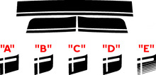 2008 & Up Dodge Challenger Scat Pack Style Tail Stripe Sticker Decal Kit Scatpack
 2