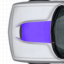 Blackout Hood Vent Vinyl Decal for Dodge Challenger 2015+_2