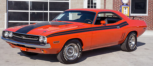 Dual Racing Style Stripes Side Vinyl Decal Kit for Dodge Challenger 1970-1974