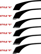 2010 - 2015 Chevrolet Camaro Retro Style Hockey Side Stripes
 2