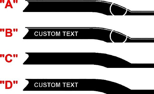 2016 & Up Chevrolet Camaro Modern Sport Style Side Stripes
