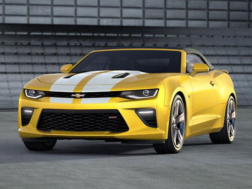 2016 & Up Chevrolet Camaro SS Convertible Factory Style Twin Rally Hood, Trunk  & Spoiler Stripes
