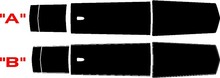 2010 & Up Chevrolet Camaro ZL1 Style Hood, Roof, Trunk & Spoiler Stripe Kit
 3