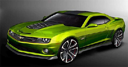 2010 & Up Chevrolet Camaro Hot Wheels Style Rally Stripe Kit with front & rear fascia Blackouts
