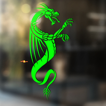 Dragon with Sharp Wings Universal Vinyl Decal Sticker_3