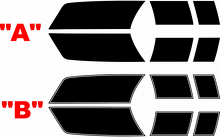 Outer Edge Rally Stripe Kit with Spoiler Sections Hood Trunk Vinyl Decal Sticker for Chevrolet Camaro 2010_2
