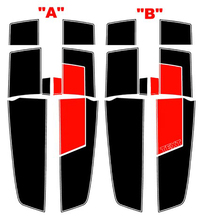 2010 & Up Chevrolet Camaro 45th Anniversary Style Rally Stripe Kit Vinyl Decals Stickers
 2