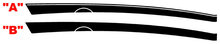 2010 - 2015 Chevrolet Camaro Full Upper Side Devil Tail Accent Stripes
 2