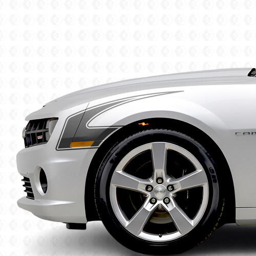 Hook-style Outline Stripes Side Vinyl Decal Sticker for Chevrolet Camaro 2010-2015