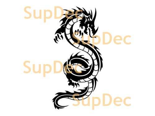 Dragon Vinyl Art Wall  Window Bathroom Sticker Decal #23
