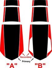 2010 & Up Chevrolet Camaro 50th Anniversary Style Rally Stripe Kit Vinyl Decals Stickers
 2