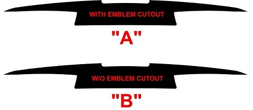 2016 & Up Chevrolet Camaro Extended Rear Trunk  Blackout Stickers Decals kit
