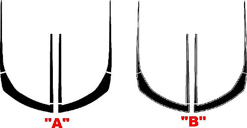 Front Fascia ZL1 Style Accent Stripes Hood Vinyl Decals For Chevrolet Camaro 2016+