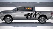 Side Accent American Flag Stripe Kit Universal Fit for many Vehicles Vinyl Decals Stickers 2