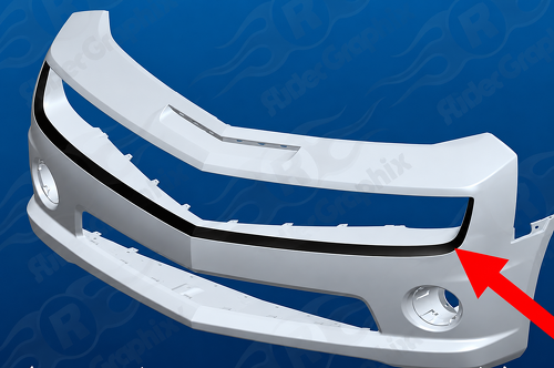 Fascia Surround Accent Stripe Front Bumper Vinyl Decal Sticker for Chevrolet Camaro 2010-2013