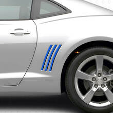 Blackout Rear Quarter Panel Stripes Vinyl Decals Kit for Chevrolet Camaro 2010-2015_2