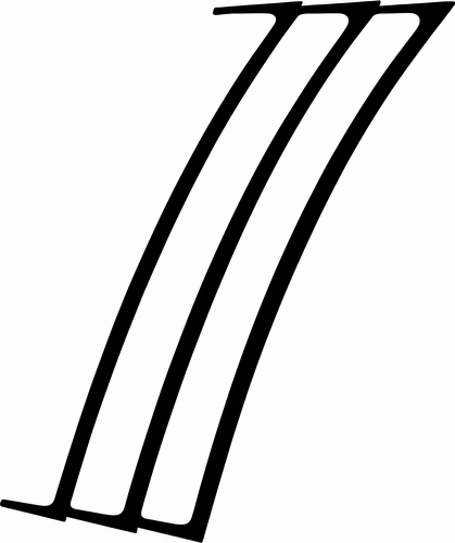 1969 Style Triple Outer Vent Accent Pair Rear Fender Vinyl Decal Sticker for Chevrolet Camaro 2010-2015