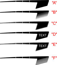 Hockey Style Quarter Panel Stripe Vinyl Decal Kit for Dodge Charger 2015+_3