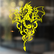 Fire-breathing Tribal Dragon Universal Vinyl Decal Sticker_4