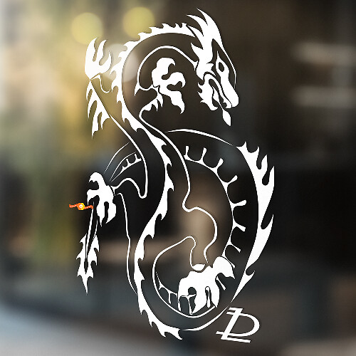 Dragon Asian Style Universal Vinyl Decal Sticker_1