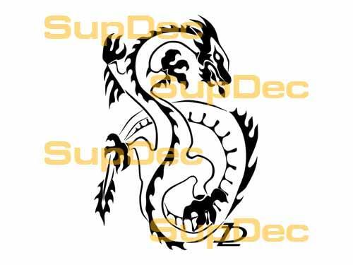 Dragon Vinyl Art Wall  Window Bathroom Sticker Decal #30
