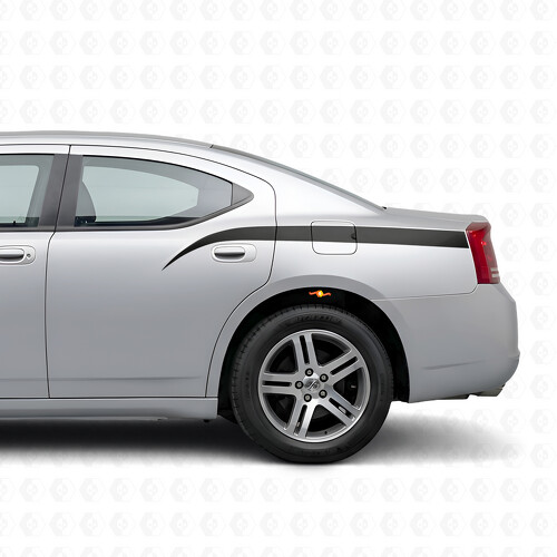 Stinger Style Stripes Side Vinyl Decal Sticker for Dodge Charger 2006-2010