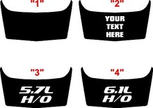 2006-2010 Charger SRT Hood  Intake Sticker Decal Kit
 2