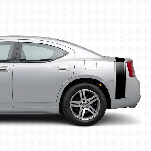 Accent Outline Stripe Bedside Trunk Vinyl Decal Sticker for Dodge Charger 2006-2010_1