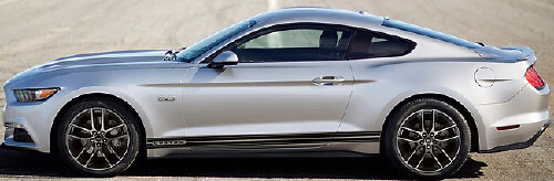 2015 & Up Ford Mustang Rocker Panel Stripe Kits