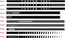 2015 & Up Musclecar Musclecarmodel Rocker Panel Stripe Kits 3