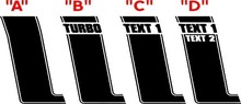 2015 & Up Ford Mustang BOSS Hood & Stripe Kit Vinyl Decals Stickers 2