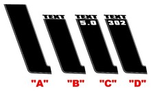 2013 Ford Mustang BOSS Hood & Stripe Kit Vinyl Decals Stickers 2