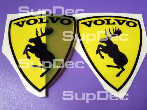 Prancing Moose Shield Emblem Vinyl Decal for Volvo