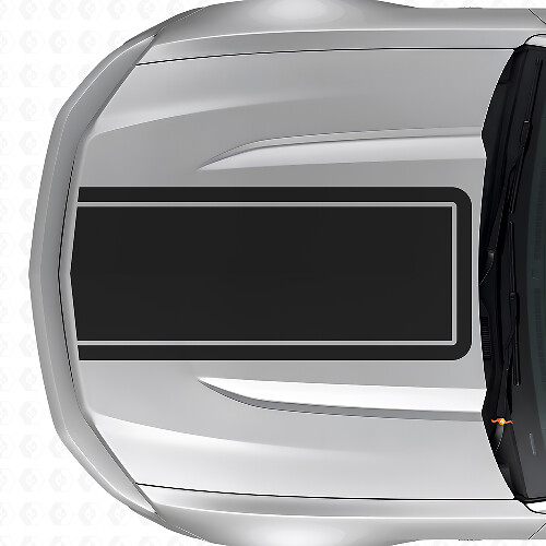 Blackout Outline Hood Stripe Vinyl Decal for Musclecar Musclecarmodel Mach 1 2010-20