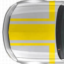 Decorated Hood and Side Stripes Vinyl Decal Kit for Musclecar Musclecarmodel 2005-2009_5