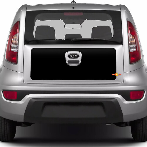 Rear Trunk Vinyl Wrap Decal Sticker for Kia Soul
 1