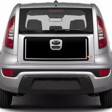 Rear Trunk Vinyl Wrap Decal Sticker for Kia Soul
 3