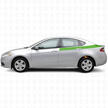 Accent Rear Side Stripes Vinyl Decal Kit for Dodge Dart 2013+_3