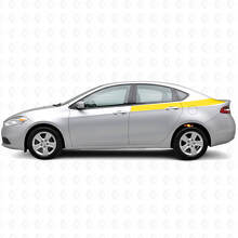 Accent Rear Side Stripes Vinyl Decal Kit for Dodge Dart 2013+_5