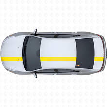 Various Width Double Stripe Upper Side Vinyl Decal Kit for Dodge Dart 2013+_5