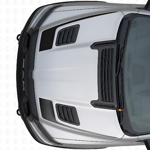 Hockey Stick Style Hood Vinyl Decal Set for Dodge Ram Sport 2019+