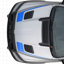 Hockey Stick Style Hood Vinyl Decal Set for Dodge Ram Sport 2019+_2